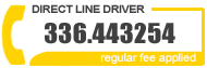 Direct line with the chauffeur +39.336.443254